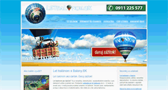 Desktop Screenshot of letbalonom.sk